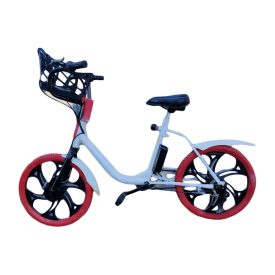   Carbon 20" Elektromos városi kerékpár kosárral GBR-11