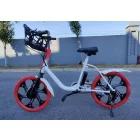 Carbon 20" Elektromos városi kerékpár kosárral GBR-11