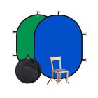 Hakutatz Chroma Key - Összecsukható háttér zöld/kék 150cm*100cm MOUJ-062
