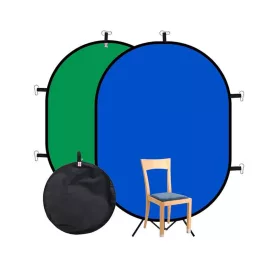   Hakutatz Chroma Key - Összecsukható háttér zöld/kék 150cm*100cm MOUJ-062