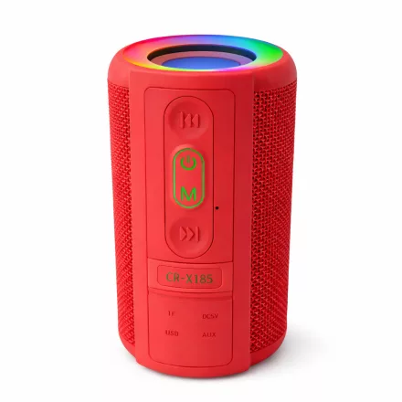 CR-X185 Bluetooth RGB hangszóró, piros