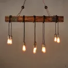 Vintage Loft stílusú fa LED lámpasor MZS-234