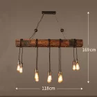 Vintage Loft stílusú fa LED lámpasor MZS-234