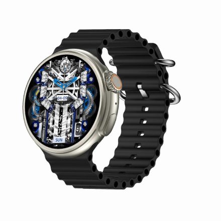 ChronoFlex Okosóra fekete – Kerek HD Kijelzővel és Fejlett Egészségfigyelő Funkciókkal WLM-201