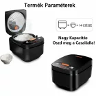 5 Literes Többfunkciós Rizsfőző és Multicooker – 10 főzési programmal, időzítővel, tapadásmentes belső edénnyel MZS-617