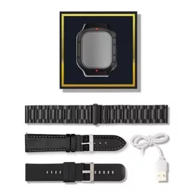   ZTfit ZT09-HM Fekete okosóra, fekete szilikon, fém és bőrszíj PRG-211