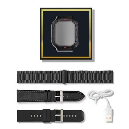ZTfit ZT09-HM Fekete okosóra, fekete szilikon, fém és bőrszíj PRG-211