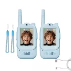 Videós walkie-talkie HD kamerával és hangváltó funkcióval, kék