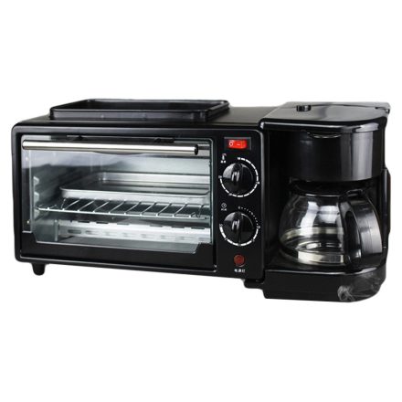 Morning station, grill,kávéfőzővelés és piritóval - 3 IN 1 állomás az egész családnak, főzz ,grillezz és piríts egyszerre S-CW746