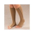 Brit&club Cipzáras bézs kompressziós zokni S/M