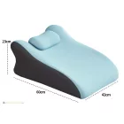 ErgoRelax többfunkciós támaszpárna / hason fekvő párna fejrésszel – 60*42*23cm -  Jégselyem kék