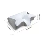 Ergonomikus Memóriahabos Nyak- és Válltámasztó Párna – Kétoldalas Kialakítással - 62*37*8/12cm