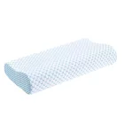 CoolCloud memóriahabos nyakpárna – Jégselyem huzattal, ergonomikus hullámforma - 50*30*7cm