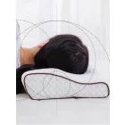 CoolCloud prémium memóriahabos pillangó párna – ergonomikus nyaktámasz,  60*33*10/12cm 