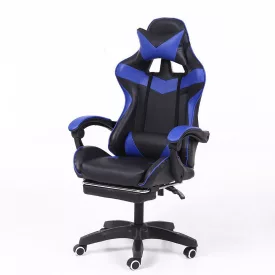   RACING PRO X Gamer szék lábtartóval, kék-fekete (RP-SW110KF)