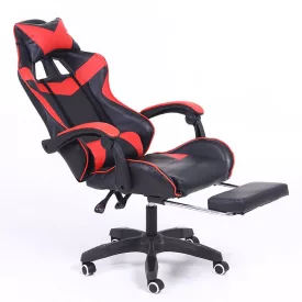   RACING PRO X Gamer szék lábtartóval, piros-fekete (RP-SW110PF)