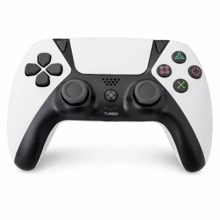 Vezeték nélküli kontroller PS4 / PC kompatibilitással 1db, fehér-fekete