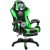 Likeregal 920 gamer szék lábtartóval zöld masszázs funkcióval (ZO-SW110ZO)