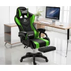 Likeregal 920 gamer szék lábtartóval zöld masszázs funkcióval (ZO-SW110ZO)