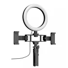 Prolight Selfi LED lámpa  tripod állvánnyal  kábelbe épített távirányítóval PRL-C23753