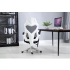 Helo Gamer szék lábtartóval fehér (HO-SW110FH)