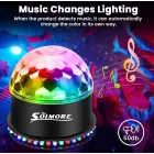 Solmore LED Disco Ball – RGB Party Fény Távirányítóval VAN-004