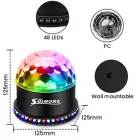 Solmore LED Disco Ball – RGB Party Fény Távirányítóval VAN-004