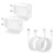 2 db USB-C 20 W fali telefon töltő adapter  és 2 db 2 méteres (USB-C) to (Lightning) kábel VAN-006