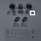Bluetooth vízálló motorkerékpár sztereo hangszóró szett - Bluetooth + FM Rádió + AUX