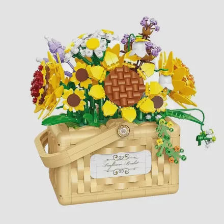 Balody Mini Blocks – Napraforgós Virágkosár Építőjáték (1295db-os)