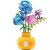 Balody Kék Rózsa – Mini Blocks Virágváza Építőjáték (522 db) - Aromaterápiás Funkció