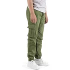 NATUST unisex cargo nadrág – pamut szabadidőnadrág gumis derékkal - (170–176 cm)