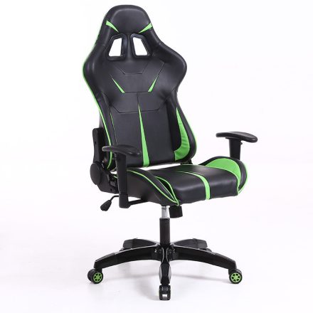 Sintact Gamer szék Zöld-Fekete Lábtartónélkül (SG-SW110ZF)