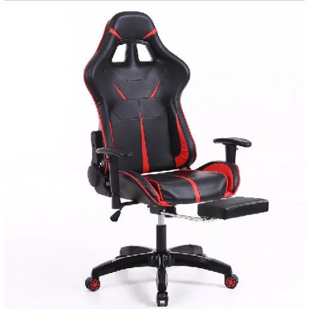 Sintact Gamer szék Piros-Fekete Lábtartóval (SG-SW110PI)