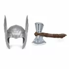 Thor viking jelmezszett szárnyas sisakkal és világító játékbaltával, 2 részes