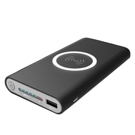 NewLine 8000 Mah mah os qi powerbank fekete RAM-MD335