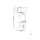 Homeland Fekete bárszék (HM-SW110F)