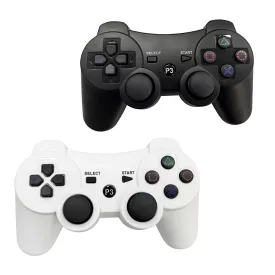   PS3 kompatibilis vezeték nélküli kontroller 2 db, fehér-fekete