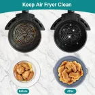 Szilikon Airfryer sütőkosár 2 darabos  – összecsukható, hőálló, szürke VAN-055