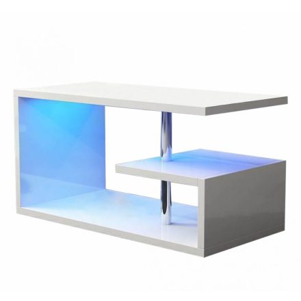 Homeland 100 cm-es fekete dohányzóasztal beépített RGB led világítással RGB-SW110GY