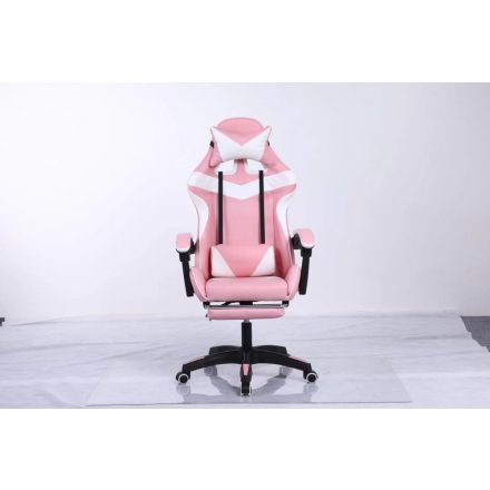 RACING PRO X Gamer szék  lábtartóval, Fehér-Pink (RP-SW110FP)