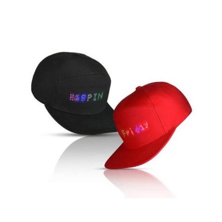 Le-lamer Exclusive Led kijelzős USB-s baseball sapka fekete LLM-321H66