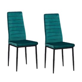   GoldFan Méregzöld szék nappali/étkező 2 darabos,fekete láb KOC-130