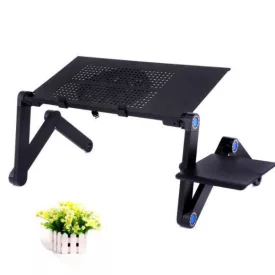 Összecsukható laptop asztal, hűtőventilátorral QS-355