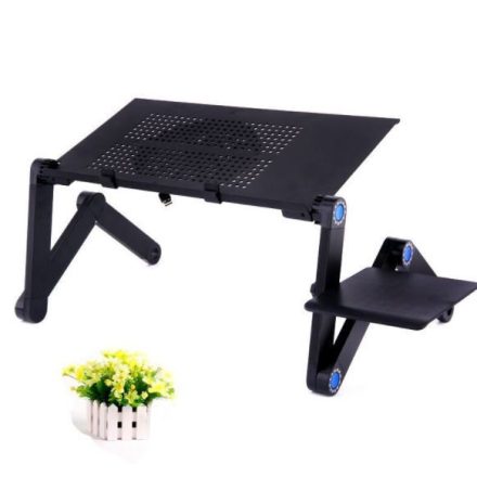 Összecsukható laptop asztal, hűtőventilátorral QS-355