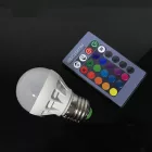 RGB led villanykörte távirányítóval DAMN-MD228