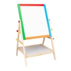 Állítható Magasságú Gyermek Rajztábla - Kétoldalú Mágneses Fa Tábla DAMN-MD209