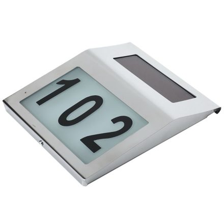 Napelemes házszámtábla LED háttérvilágítással QS-378
