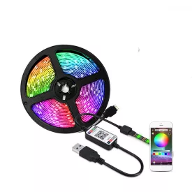   Lebit színváltós USB LED szalag mobiltelefonos távirányítással 5 méter-es PRL-C23731