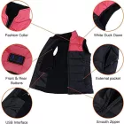 Amaz (Piros,Fekete) Magasnyakú füthető mellény Unisex EU/S